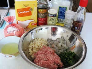 Wonton filling ingredients